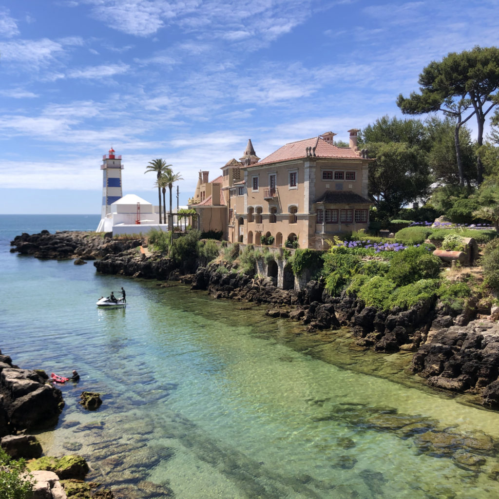 Beach and Lighthouse of Santa Marta in Cascais