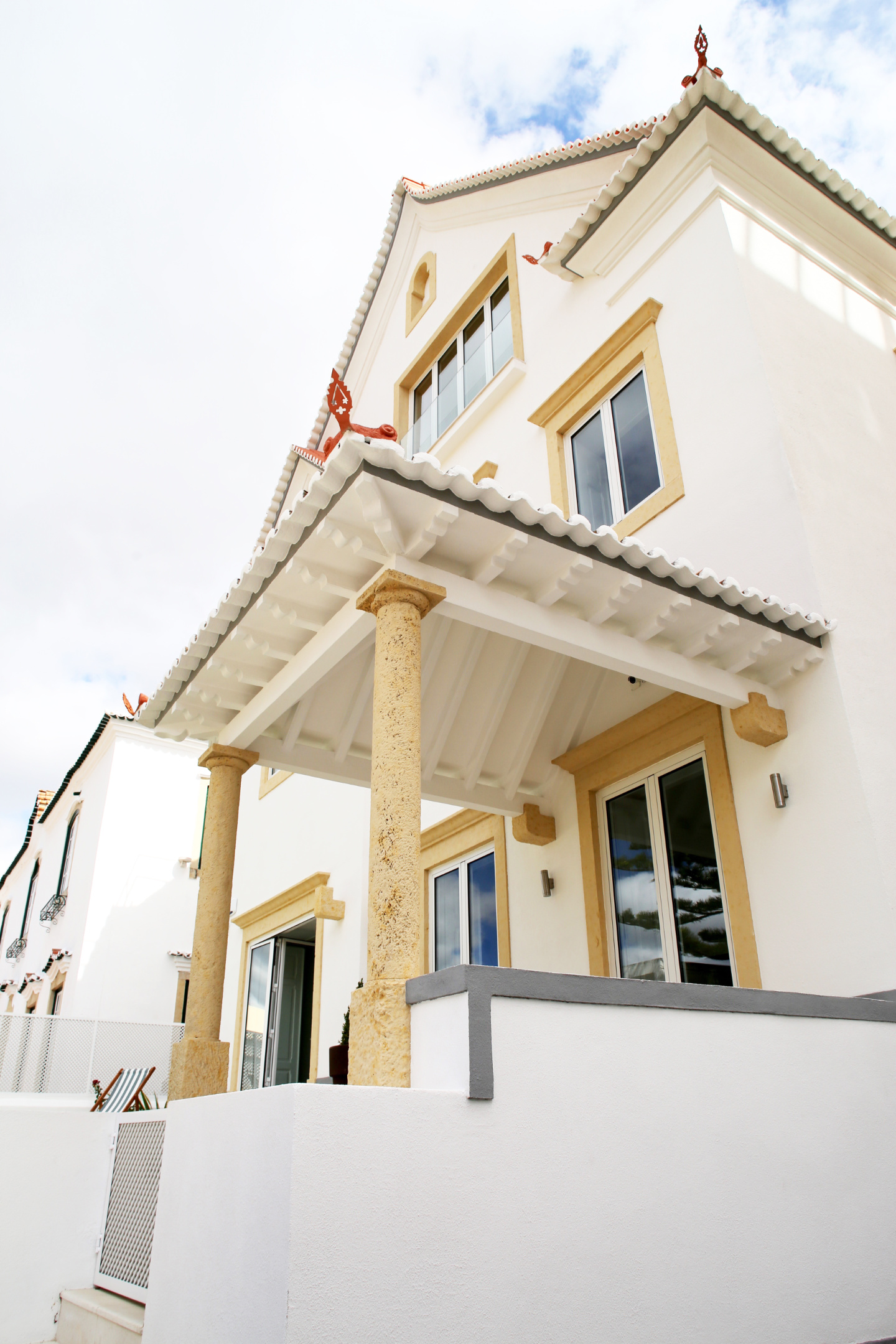 View of the front facade and porch